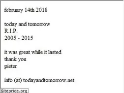 Sites similar to todayandtomorrow.net