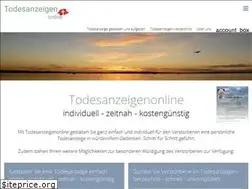 Sites similar to todesanzeigenonline.ch