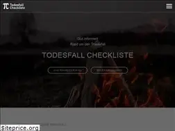 Sites similar to todesfall-checkliste.de