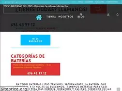 Sites similar to todobateriaslitio.es