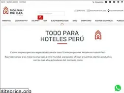 Sites similar to todoparahoteles.com.pe