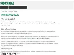 Sites similar to todosiglas.com