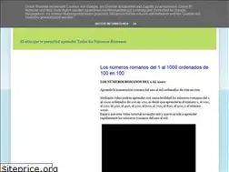 Sites similar to todoslosnumerosromanos.blogspot.com