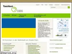 Sites similar to toenisvorst.de