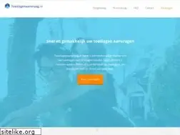 Sites similar to toeslagenaanvraag.nl