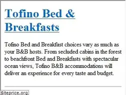 Sites similar to tofinobedandbreakfasts.com