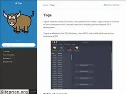 Sites similar to toga.readthedocs.io