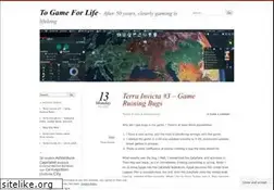Sites similar to togameforlife.wordpress.com