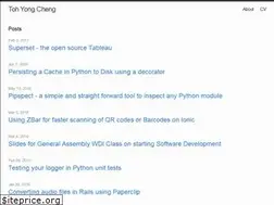 Sites similar to tohyongcheng.github.io