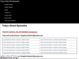 Sites similar to tokyoghoulreepisodes.com