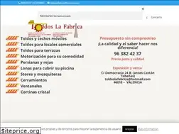Sites similar to toldoslafabrica.com