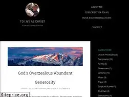 Sites similar to toliveaschrist.com