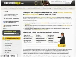 Sites similar to tollfree800legal.com