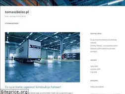 Sites similar to tomaszboloz.pl