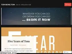 Sites similar to tombeingtom.com