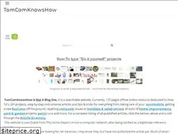 Sites similar to tomcomknowshow.com