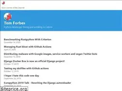 Sites similar to tomforb.es