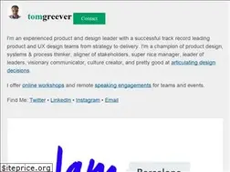Sites similar to tomgreever.com
