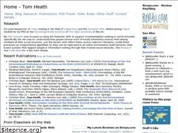 Sites similar to tomheath.com
