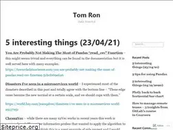 Sites similar to tomron.net