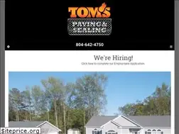 Sites similar to toms-paving.com