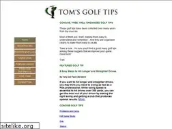 Sites similar to tomsgolftips.com