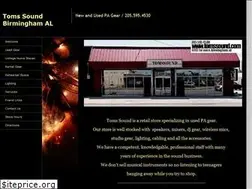 Sites similar to tomssound.com