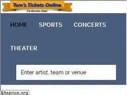 Sites similar to tomsticketsonline.com