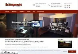 Sites similar to tonstudio-stimmgerecht.de