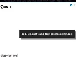 Sites similar to tony-posnanski.kinja.com