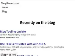 Sites similar to tonyranieri.com