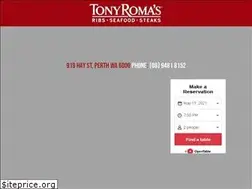 Sites similar to tonyromas.com.au