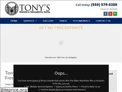 Sites similar to tonysfencingfresno.com