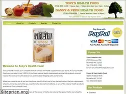 Sites similar to tonyshealthfood.com