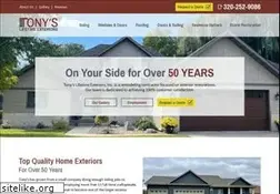 Sites similar to tonyslifetimeexteriors.net