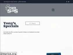 Sites similar to tonyssubs.com