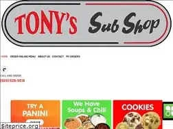 Sites similar to tonyssubshop.com