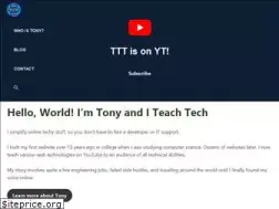 Sites similar to tonyteaches.tech
