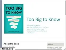 Sites similar to toobigtoknow.com