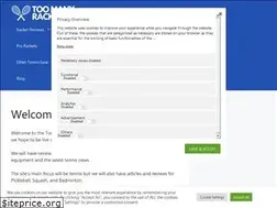 Sites similar to toomanyrackets.com