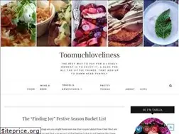 Sites similar to toomuchloveliness.com