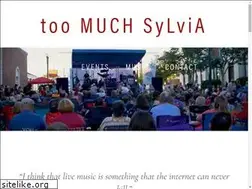 Sites similar to toomuchsylvia.com