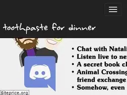 Sites similar to toothpastefordinner.com