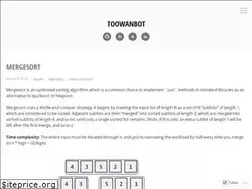 Sites similar to toowanbot.wordpress.com