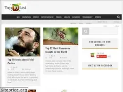 Sites similar to top-10-list.org