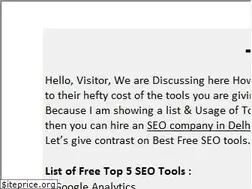 Sites similar to top-5-seo-free-tools.cabanova.com