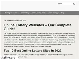 Sites similar to top10bestonlinelotto.com