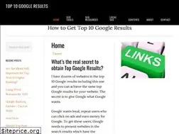 Sites similar to top10googleresults.com