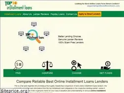 Sites similar to top10installmentloans.com