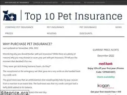 Sites similar to top10petinsurance.com.au